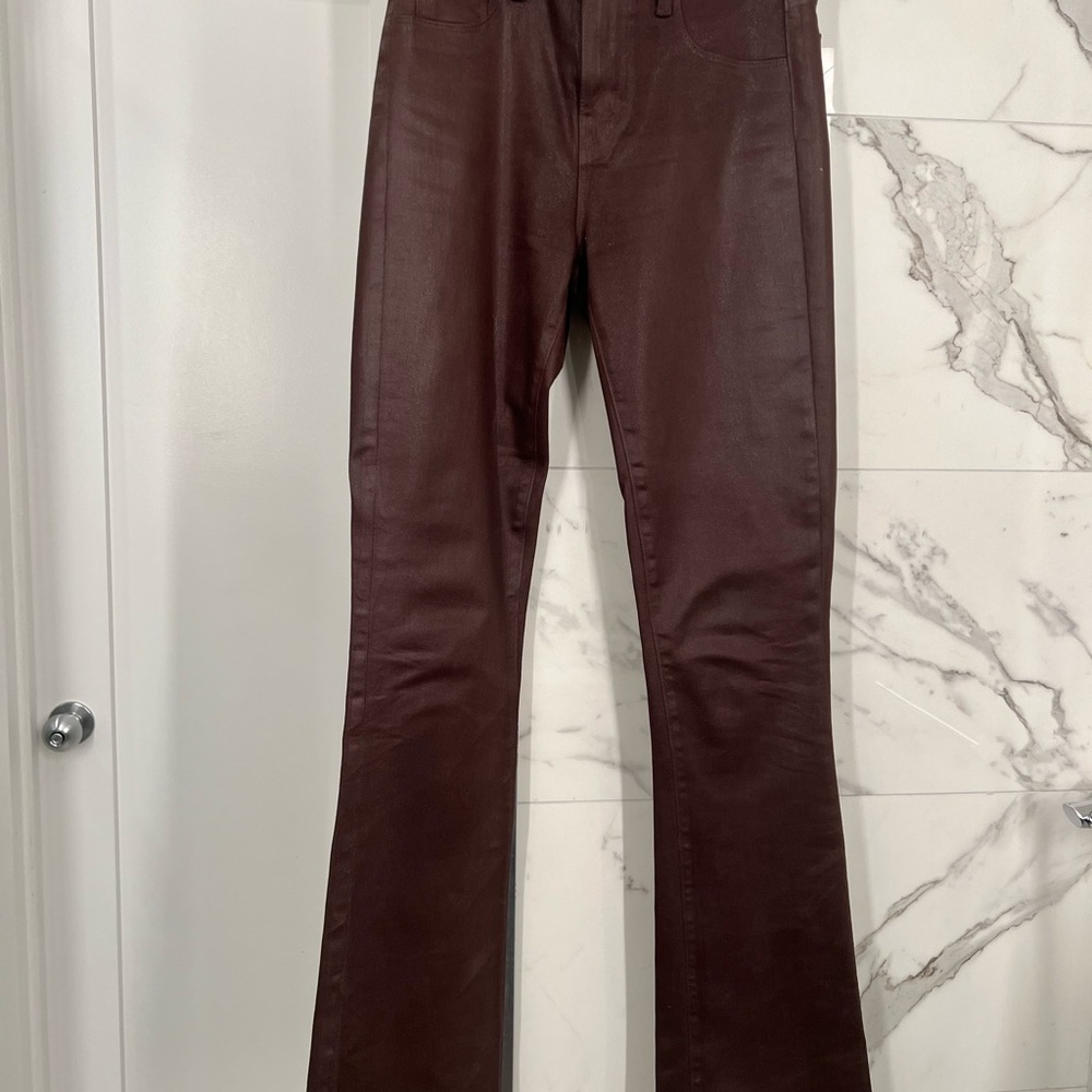 L’agence coated Marty jean, size 25, flared leg, brown
